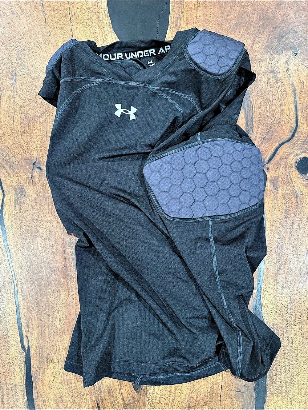 Under Armour SP/P padded compression shirt Padded Football Compression Shirt Bla